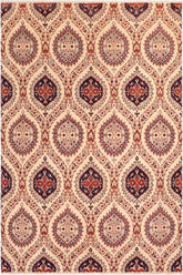 handmade Transitional Kafkaz Beige Blue Hand Knotted RECTANGLE 100% WOOL area rug 8 x 10